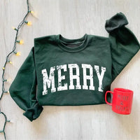 Elevera Retro “MERRY” Holiday Sweatshirt