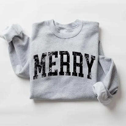 Elevera Retro “MERRY” Holiday Sweatshirt
