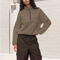 Chic Active Half-Zip Crop Sweatshirt™