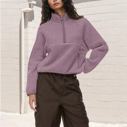 Chic Active Half-Zip Crop Sweatshirt™