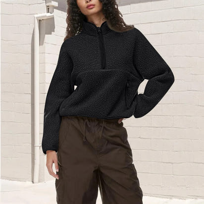 Chic Active Half-Zip Crop Sweatshirt™