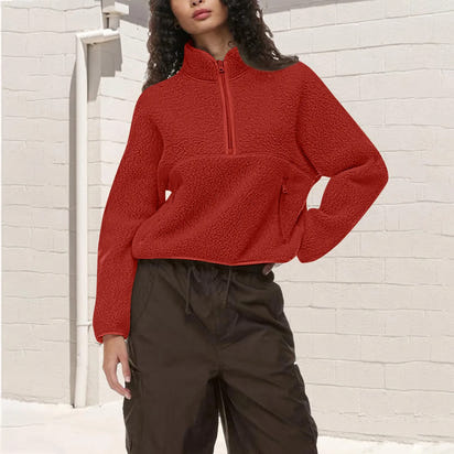 Chic Active Half-Zip Crop Sweatshirt™