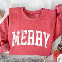 Elevera Retro “MERRY” Holiday Sweatshirt