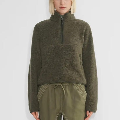 Chic Active Half-Zip Crop Sweatshirt™