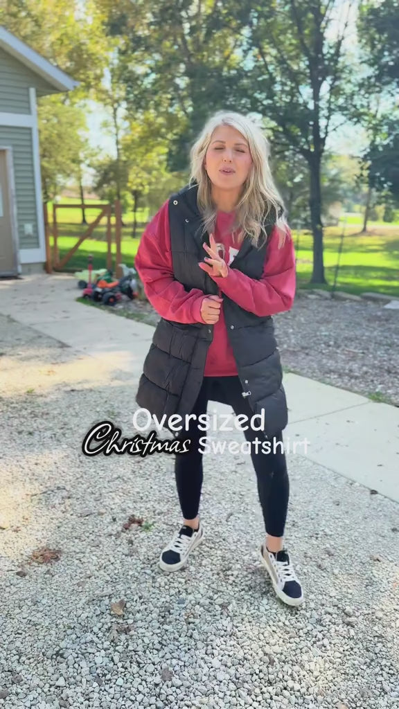 Elevera Retro “MERRY” Holiday Sweatshirt video